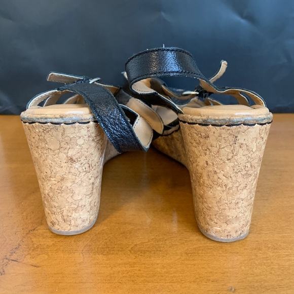 Boc wedge sandals Leather platform heel - Picture 10 of 16